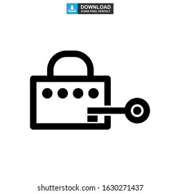password protected icon or logo isolated sign symbol vector illustration - high quality black style vector icons
