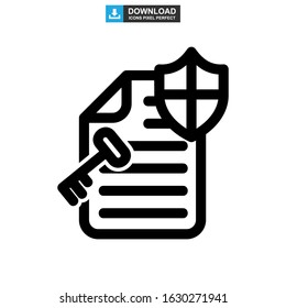 password protected icon or logo isolated sign symbol vector illustration - high quality black style vector icons
