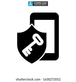 password protected icon or logo isolated sign symbol vector illustration - high quality black style vector icons

