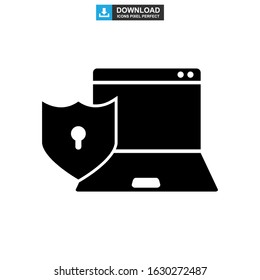 password protected icon or logo isolated sign symbol vector illustration - high quality black style vector icons
