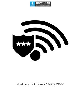 password protected icon or logo isolated sign symbol vector illustration - high quality black style vector icons
