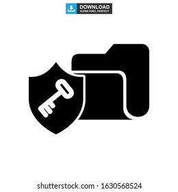 password protected icon or logo isolated sign symbol vector illustration - high quality black style vector icons
