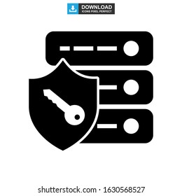 password protected icon or logo isolated sign symbol vector illustration - high quality black style vector icons
