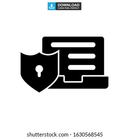 password protected icon or logo isolated sign symbol vector illustration - high quality black style vector icons
