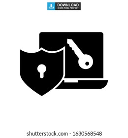 password protected icon or logo isolated sign symbol vector illustration - high quality black style vector icons
