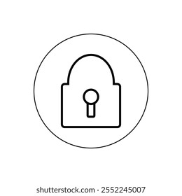 Ilustración vectorial de icono protegida de Contraseña 