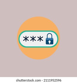 Password protected icons  symbol vector elements for infographic web