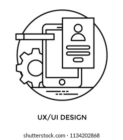 password protected mobile phone with gear symbolising ux ix design 