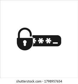 Symbol für Kennwortschutz, Vektorgrafik