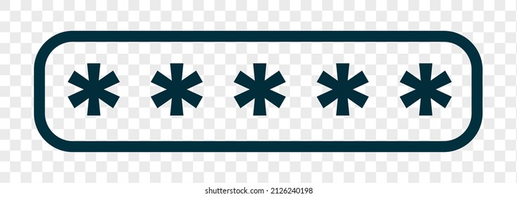 Password protection icon. Password vector icon. Secure password icon web and mobile icon.