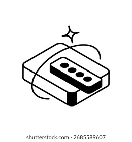 Password Protection Icon vector stock illustration