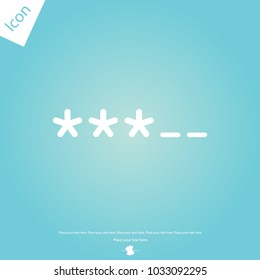 Password protection line icon
