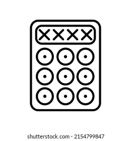 Password protection login access icon. Security password sign. Padlock authorization symbol. Vector illustration.