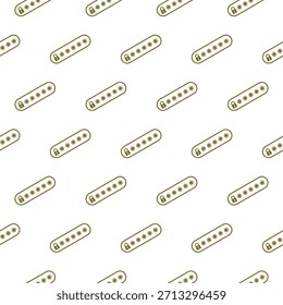 Password protection seamless pattern isolated on white background