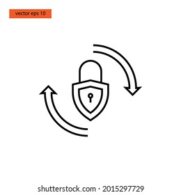Password recover protection  icon vector illustration design