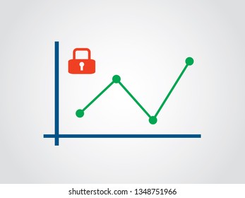 Password Security Fluctuate Graph