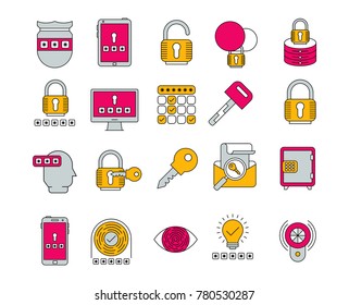Password and Security Icon Collection