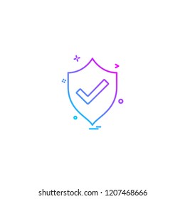 Password and security icon design vector 