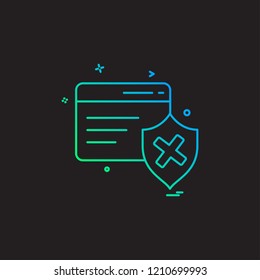 Password and security icon design vector 