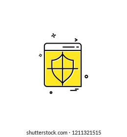 Password and security icon design vector 