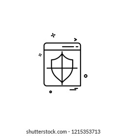 Password and security icon design vector 