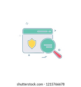 Password and security icon design vector 
