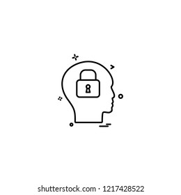 Password and security icon design vector 