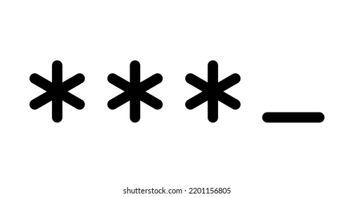 Contraseña, icono de la línea plana de signo de seguridad. Máscara de signo de contorno para concepto móvil y diseño web, tienda.