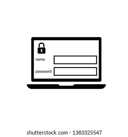 password security sign symbol icon vector isolated