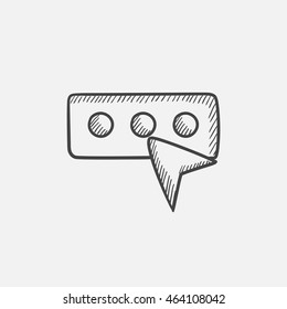 Icono de esbozo de contraseña para web, móvil e infografías. Icono aislado del vector dibujado a mano.