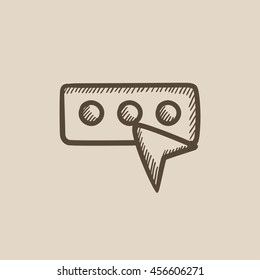 Password sketch vector sketch icon isolated on background. Hand drawn Password sketch icon. Password sketch sketch icon for infographic, website or app.