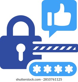 Password Strenght Icon, Element For Design