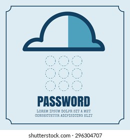 Password, symbol concept design