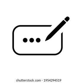 Password template sign line icon in black. Password entry concept. Trendy flat isolated symbol, sign used for: illustration, outline, logo, mobile, app, emblem, design, web, ui, ux. Vector EPS 10
