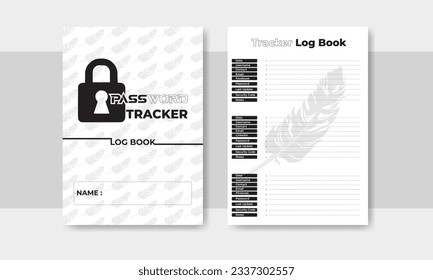 Password Tracker Interior Security Planner Logbook Template Design