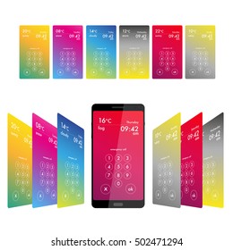 Password to unlock screen perspective for smartphone