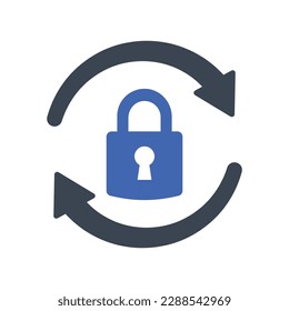 Password update icon, Vector Graphics