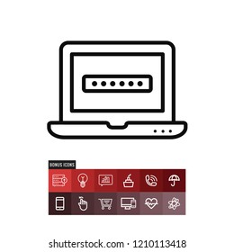 Password vector icon