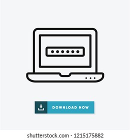 Password vector icon