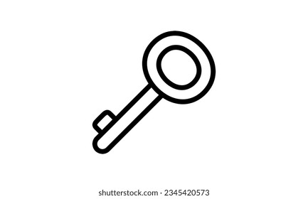 password vector icon black and white background out line style eps8
