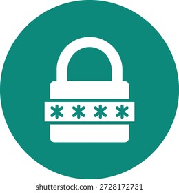 Ilustración de diseño de icono de Vector de Contraseña