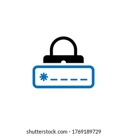 Password vector icon for eps 10