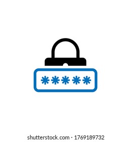 Password vector icon for eps 10