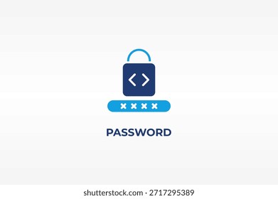 password vector, icon or logo sign isolated symbol illustration