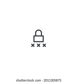 Password - Vector Icon Pictogram