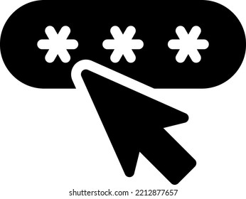 password Vector illustration on a transparent background. Premium quality symmbols. Glyphs vector icons for concept and graphic design. 

