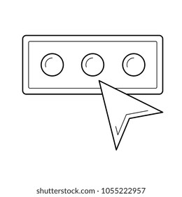 Kennwort, Vektorgrafik-Symbol einzeln auf weißem Hintergrund. Geben Sie das Passwort-Zeilensymbol für Infografik, Website oder App ein.