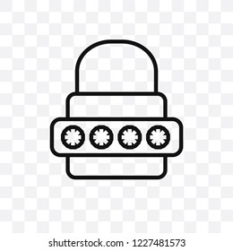 Password vector linear icon isolated on transparent background, Password transparency concept can be used for web and mobile