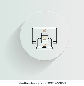 Passwordless Authentication​ icon vector design