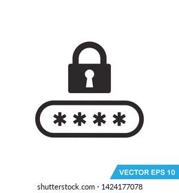 password,protection icon vector design template